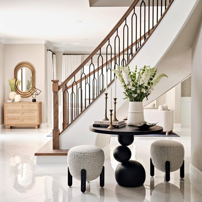 Borrego Small Round Ottoman - image 11 of 13