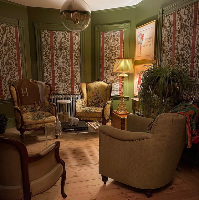 EDWIN'S COVEY LINEN PRINT - Multi On Mustard
