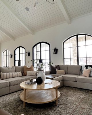 Clairemont Natural Oak Wood 48" Oval Coffee Table with Shelf - image 12 of 14