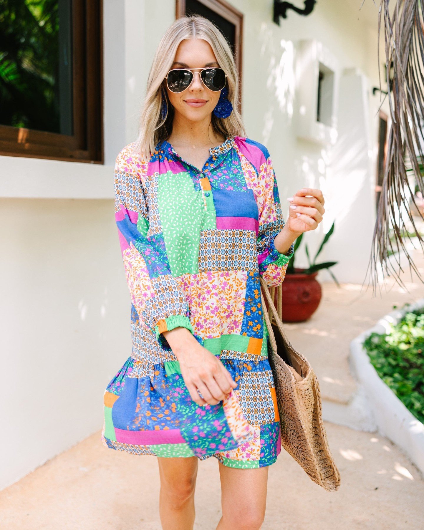 ワンピース NEIGHBORHOOD check patchwork dress S Isobel Check Patchwork Dress by Rejina Pyo | Rent the Runway