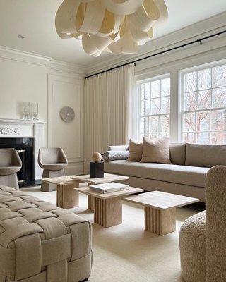 Carve Square Black Marble Side Table Large - image 13 of 14