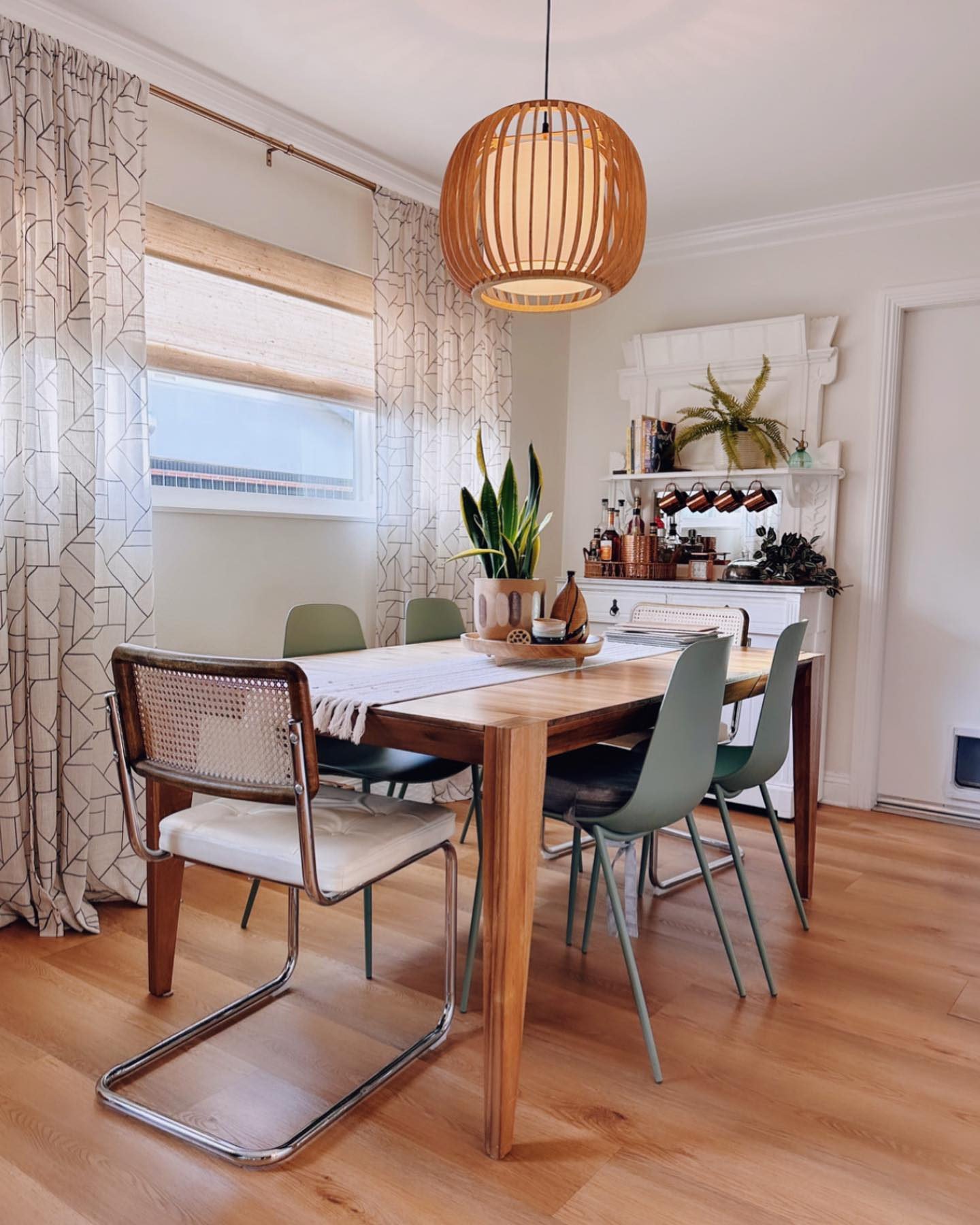 Slatted Wood Nola Pendant Lamp - World Market