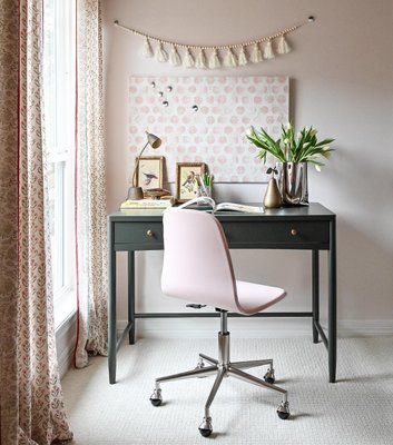 Class Act Elegant Pink & Gold Adjustable Kids Desk Chair - image 8 of 11