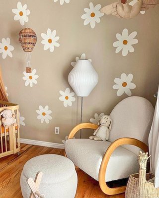 Pollie White Snow Boucle Round Storage Nursery Ottoman - image 12 of 15