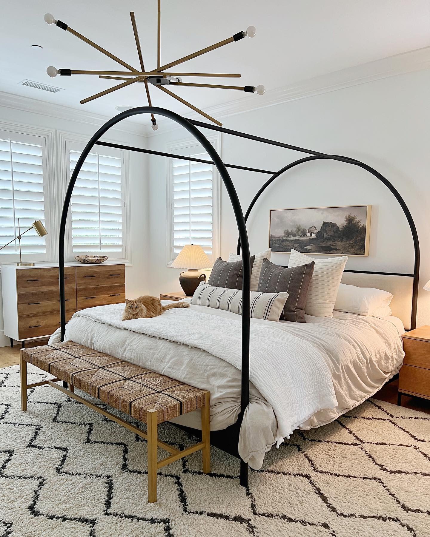 Crate and barrel arched canopy outlet bed