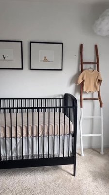 Play Larkin Gold Metal Baby Crib - video 0 of 0