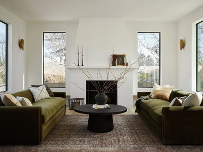 Willy Charcoal Concrete 44" Round Pedestal Coffee Table by Leanne Ford - image 9 of 11