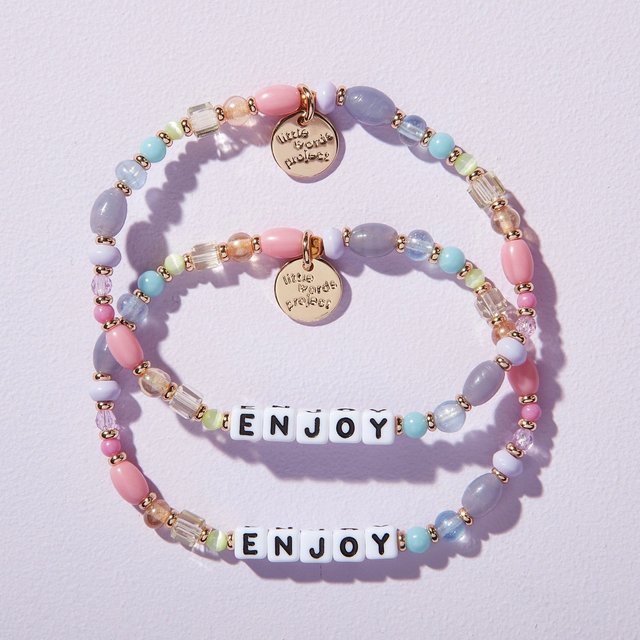 Brighten up your day with our newest Little Word, Enjoy! 🤍

This Upcycled beaded bracelet is made from repurposed deadstock beads to help prevent waste. Now you can ENJOY a unique, earth-friendly accessory with a one-of-a-kind look 🌎

Head to the link in our bio to shop - this style is limited edition and won't last long! ✨