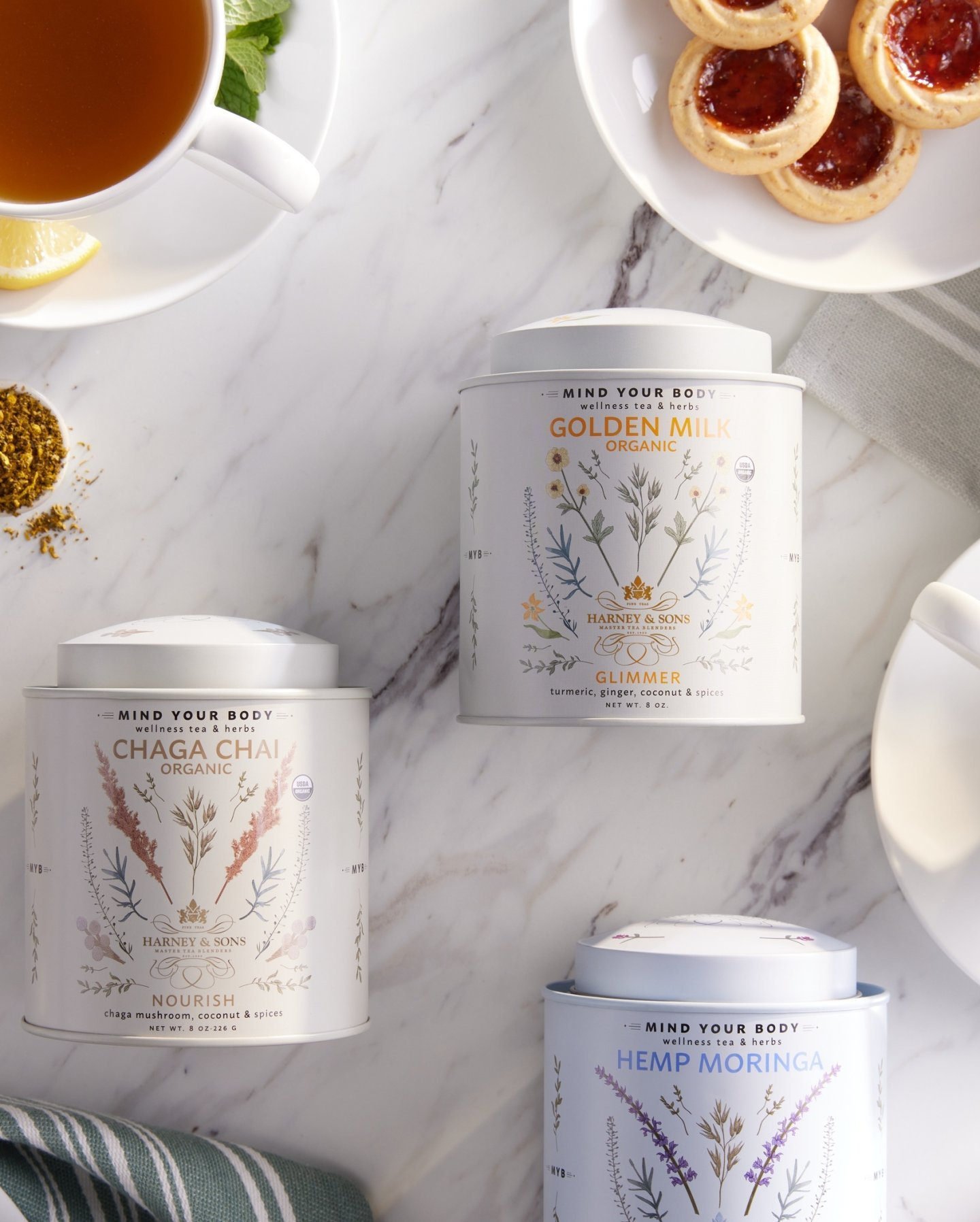 Harney & Sons Hemp Moringa Deep Sleep Loose Leaf Tea Tin - World