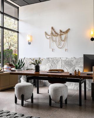 Borrego Small Round Ottoman - image 10 of 13