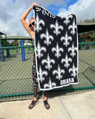 New Orleans Saints NFL Custom Blanket: All Over Print - New Orleans Sa –  Enjoy 20% off custom gifts – BaubleBar