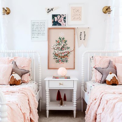 Jenny Lind Dyed Lilac Rose Wood Kids Nightstand with Drawer - image 10 of 11