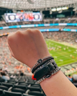 Baublebar Silver Las Vegas Raiders Chain Bracelet