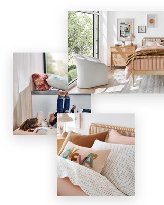 Supersoft Terracotta Leaf Print Organic Cotton Gauze Kids Quilted Pillow Sham - image 6 of 7