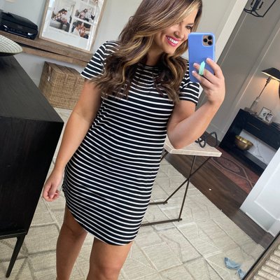 Comfy Black Striped T-shirt Dress - Casual House Dresses for Women Shop the Mint Comfy Black Striped T-shirt Dress - Casual House Dresses for Women Shop the Mint