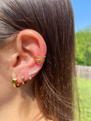 Denise 18K Gold Ear Cuff - Gold