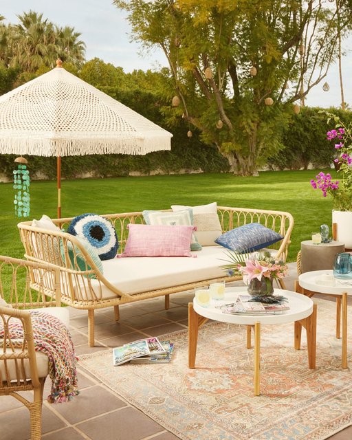 Lenco All Weather Wicker Outdoor Chair World Market