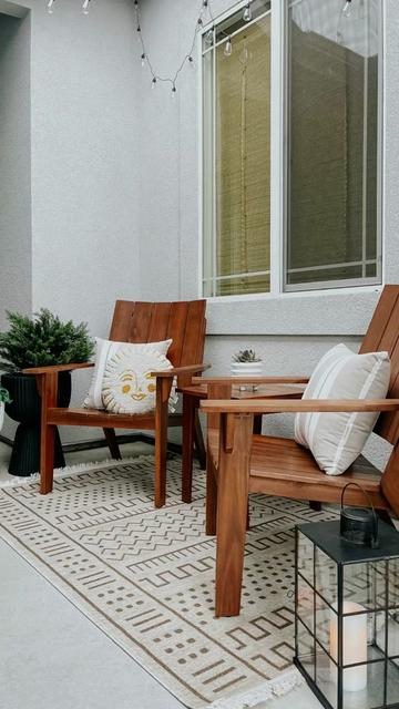 イタリア家具　モーレンス　2個セット③ Larissa Acacia Wood 3 Piece Outdoor Furniture Set - World Market