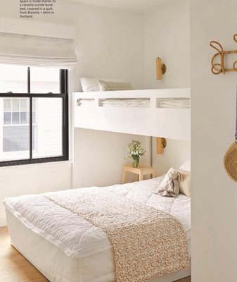 Abridged White Glaze Wood Kids Twin Over Full Bunk Bed with Left Ladder - image 11 of 14