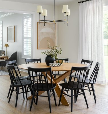 Apex White Oak 64" Round Dining Table - image 11 of 14