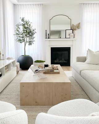 Vernon Ebonized Pine Wood 56" Rectangular Coffee Table - image 11 of 14