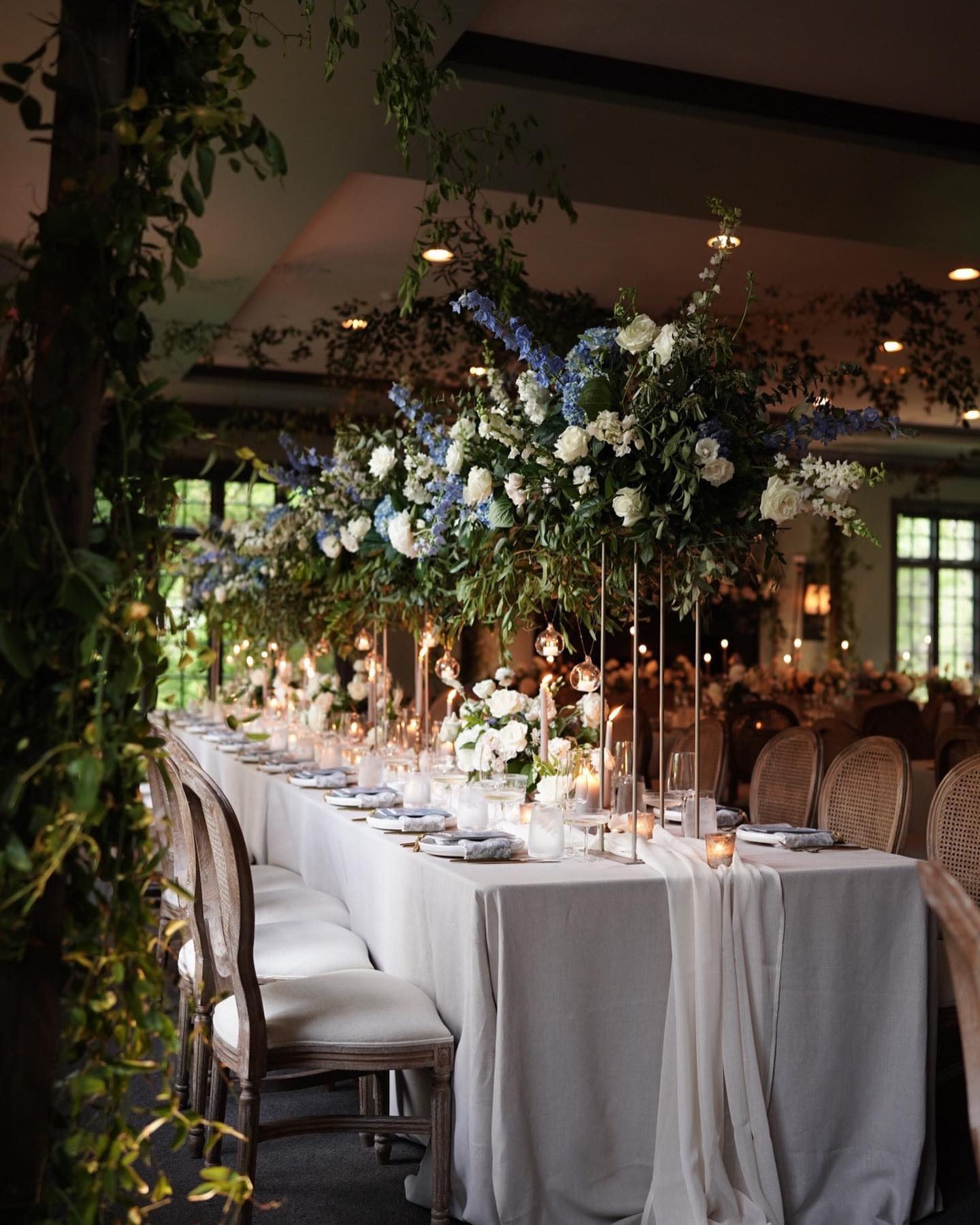 Aurora Ivory Table Runner - Linen Rentals | Wedding Table Linen