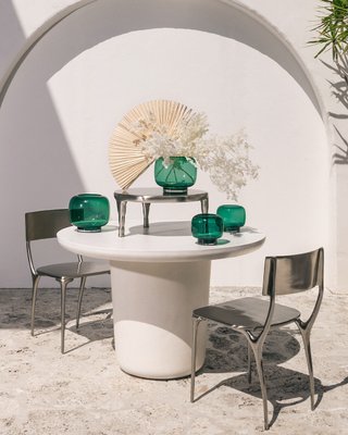 Lola 45" Round Black Concrete Dining Table - image 10 of 11