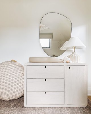 Montauk White Wood 3-Drawer Kids Dresser with Door by Leanne Ford - image 9 of 13