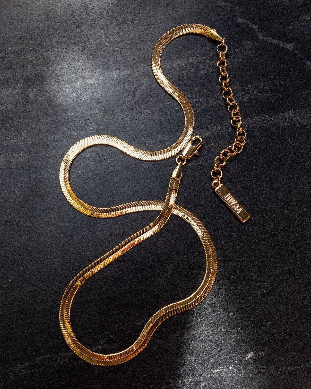 The Classique Herringbone Chain- Gold (Ships Late August) | Luv Aj