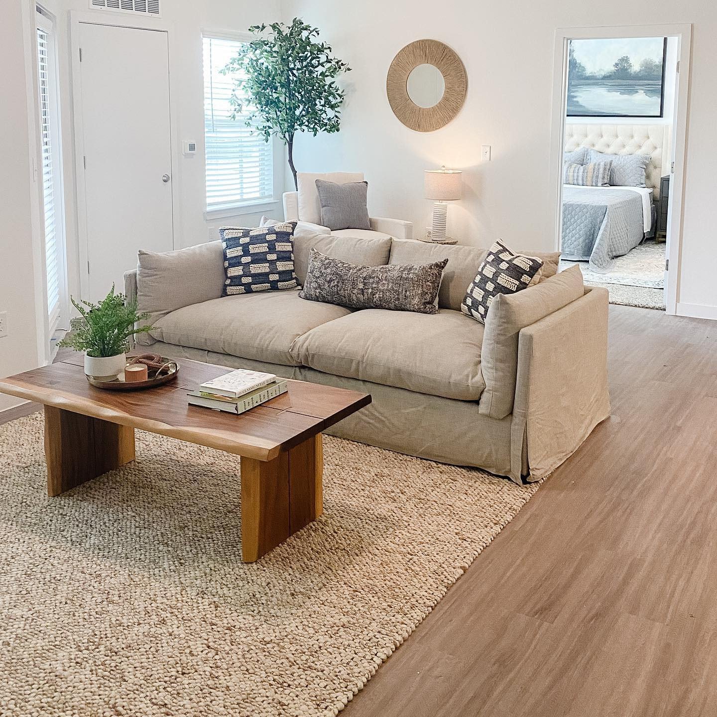 Sansur Rustic Pecan Live Edge Wood Coffee Table World Market