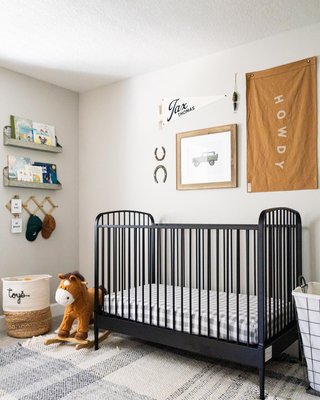 Larkin Gold Metal Baby Crib - image 14 of 17