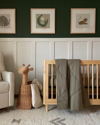 Comfy Tee Keepsake Stitched Natural 100% Organic Cotton Jersey Crib Quilt - image 12 of 14