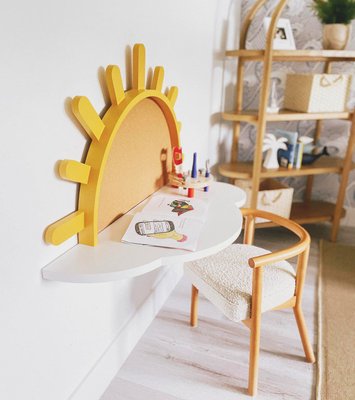 Sunshine Wood Wall-Mounted Kids Table - image 16 of 16