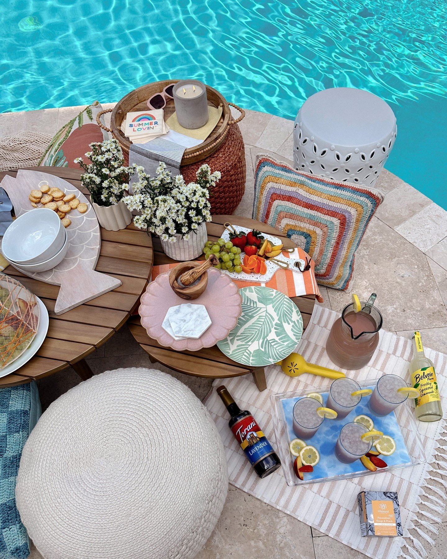 Round Braided Indoor Outdoor Pouf World Market
