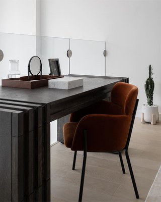 Azalea Black and White Boucle Dining Chair - image 11 of 14