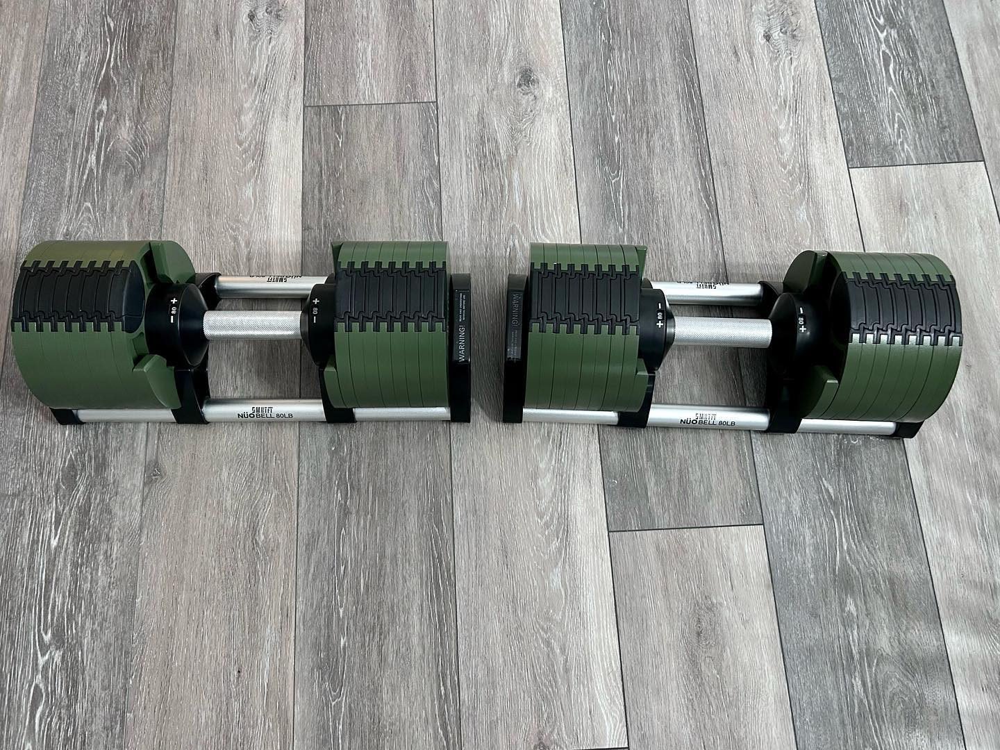 NUOBELL 80lb Classic Adjustable Dumbbell SMRTFT