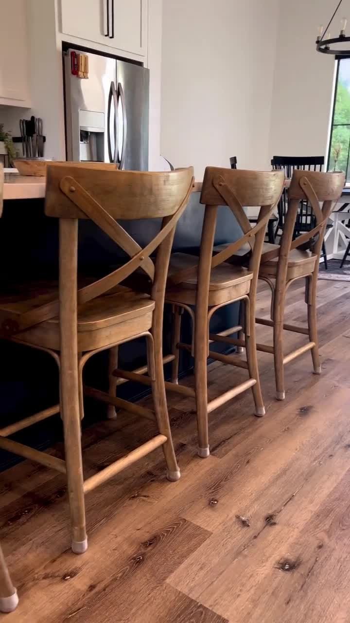 Bistro Distressed Wood Counter Stool World Market