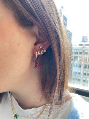 Boston Red Sox B Dangle Earrings – 19JerseyStreet