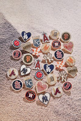 Baublebar MLB Statement Stud Earrings - Atlanta Braves