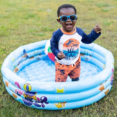 2-Piece Baby & Toddler Boys Vacation Vibes Rash Guard & Swim Trunks Set