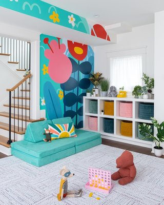 Navy Velvet Kids Storage Bin - image 4 of 5