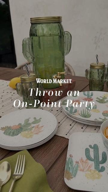 Cactus Melamine Cactus Dinnerware Desert Cactus Melamine