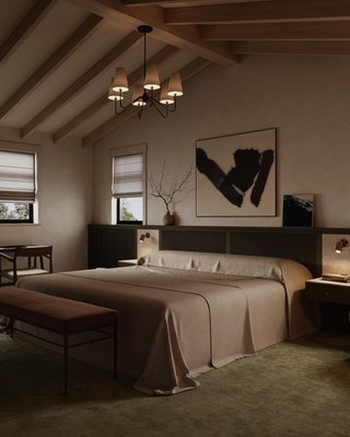 Rodin Brown Velvet Bench by Athena Calderone - image 12 of 13