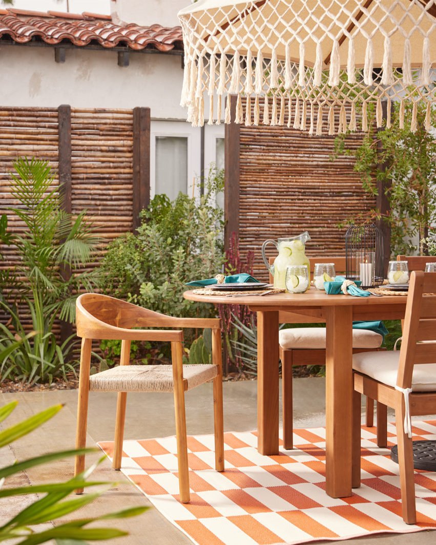 Rio Terracotta Tile Reversible Indoor Outdoor Floor Mat - World Market
