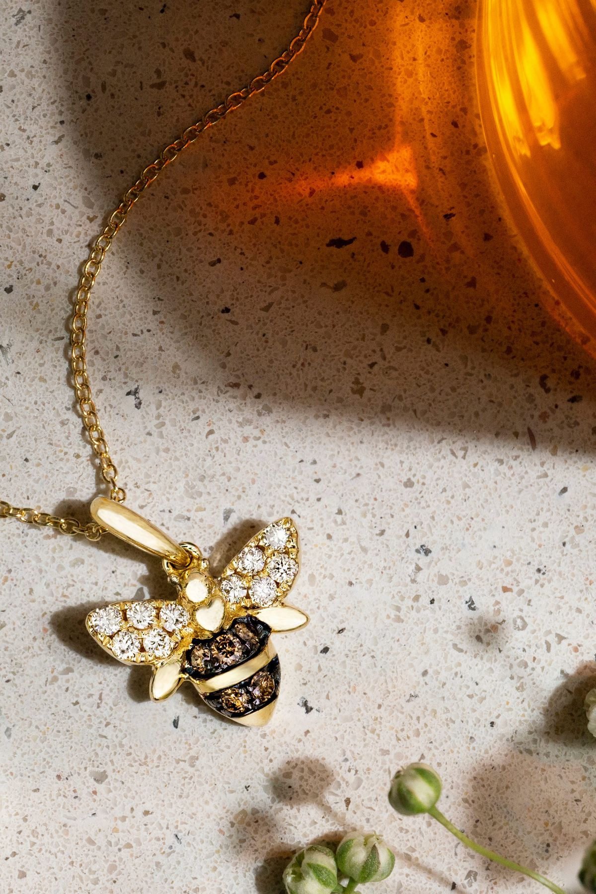 14K-Honey-Gold-Pendant-Chocolate-Diamonds--Nude-Diamonds--TSCF-26E