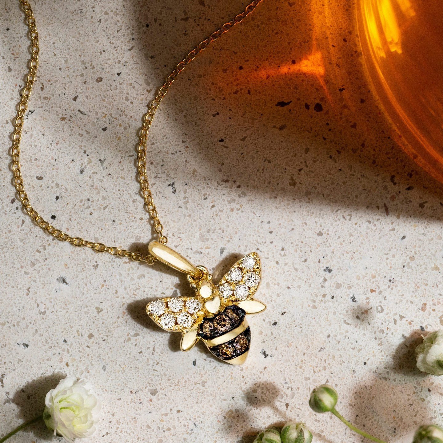 14K-Honey-Gold-Pendant-Chocolate-Diamonds--Nude-Diamonds--TSCF-26E