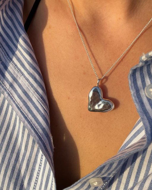 Sterling Silver Heart Locket Necklace With Butterfly Nigeria | Ubuy