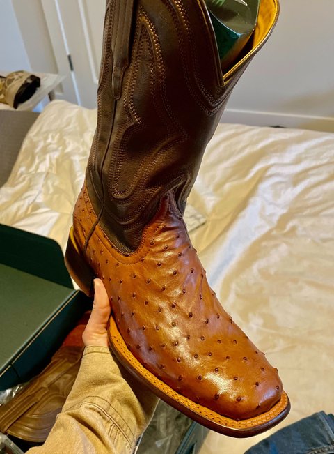 tecovas full quill ostrich boots