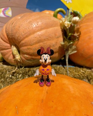 BAUBLEBAR Disney Minnie Mouse Glow in the Dark Pumpkin Bag Charm