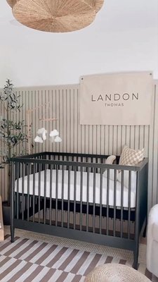 Play Hampshire Natural Brown Wood Convertible Baby Crib - video 0 of 0